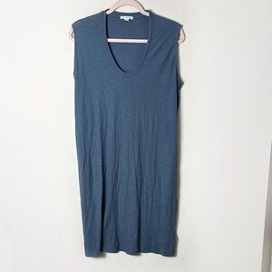 James Perse Tunic Dress Sleeveless Scoop Neck Charcoal Grey size 1 (US S)